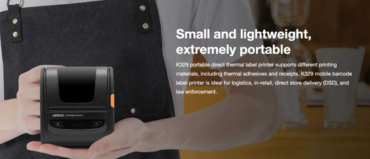Urovo K329 - Imprimante d'Étiquettes Portable Ultra-Compacte
