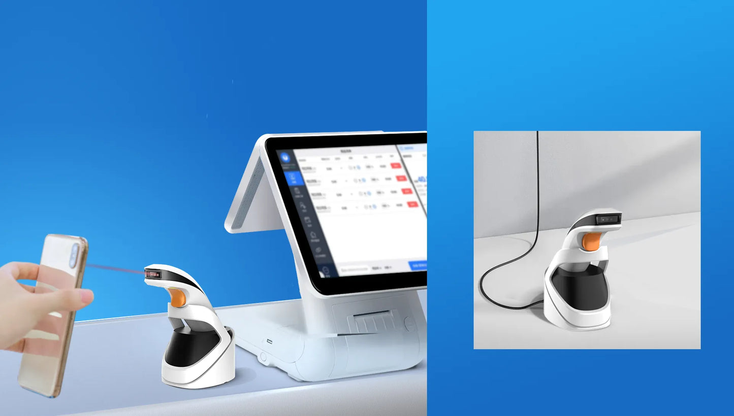 Urovo K180 - Scanner de Codes-Barres Sans Fil Haute Performance