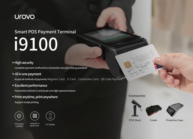 Urovo i9100 - Terminal de paiement